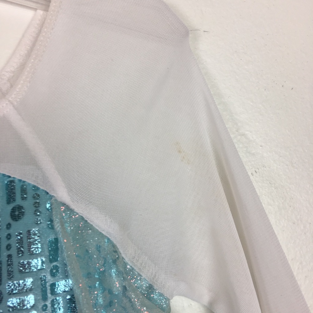 Disney Frozen Elsa Costume Dress Size 9/10 - Picture 7 of 8